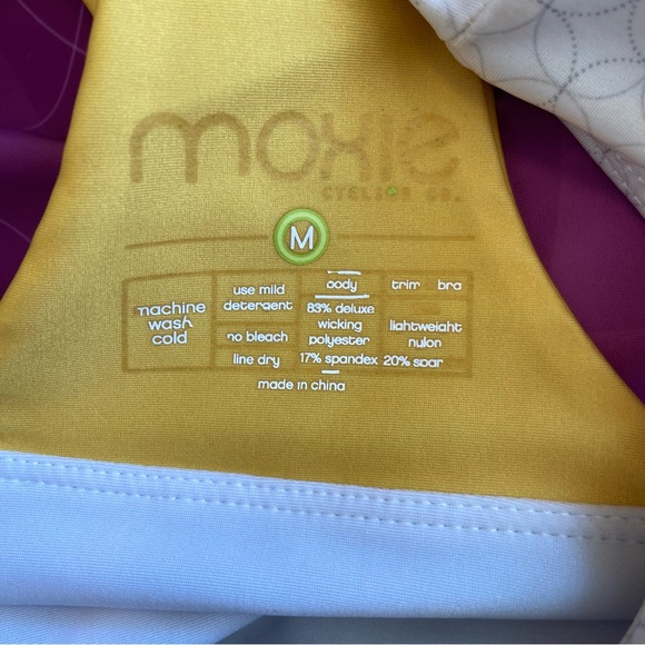 MOXIE CYCLING LIFETIME ATHLETA ESPRIT DE SHE PURPLE WHITE ATHLETIC TANK TOP - Picture 12 of 16